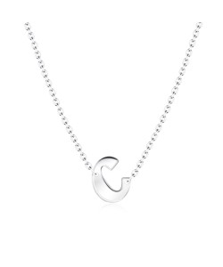 Alphabet Silver Necklace c SPE-5569